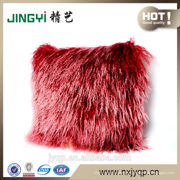 2016 Genuine Mongolian lamb Sheepskin fur Cushion Cover Brow